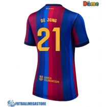Fotballdrakt Dame Barcelona Frenkie de Jong #21 Hjemmedrakt 2026-27 Kortermet
